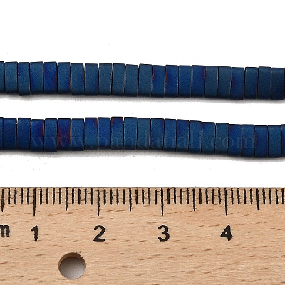 Гальванические нити матовых немагнитных синтетических гематитовых бусин G-G089-A01-14-1