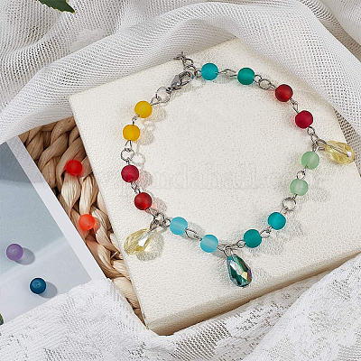 Прозрачные стеклянные бусины&nbsp;GLAA-PH0007-47-1