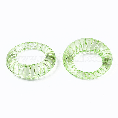 Прозрачные акриловые кольца на палец RJEW-T010-05D-1