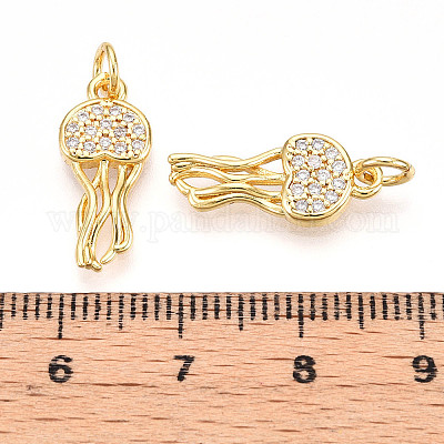 Латунные микро проложить кубического циркония подвески X-KK-N257-12G-1