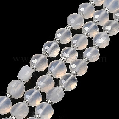 Натуральный белый агат бисер нитей G-B153-A02-1