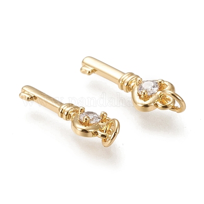 Латунные микро проложить кубического циркония подвески KK-K246-39G-1