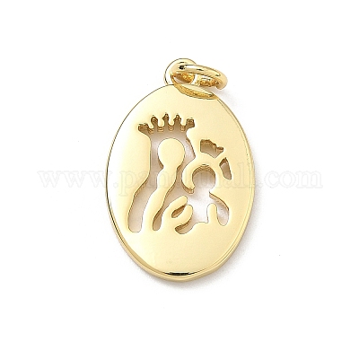 Латунные подвески&nbsp;KK-P345-55G-03-1