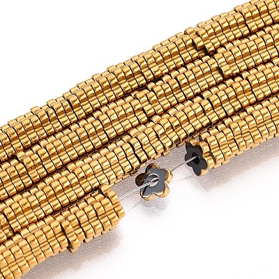 Гальванические нити из синтетических немагнитных гематитовых бусин X-G-T139-63C-1