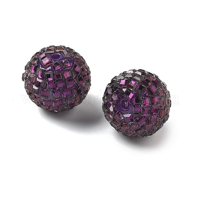 Акриловые стразы бусины OACR-D307-01G-16MM-1