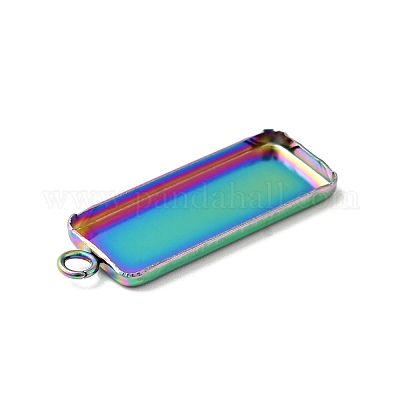 Ионное покрытие (ip) нержавеющая сталь 304 подвеска кабошон оправа STAS-I069-36MC-1