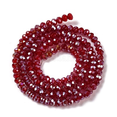 Запекание гальванических нитей стеклянных бусин DGLA-A039-J4mm-B19-1