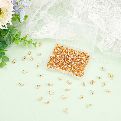 300 шт. латунные наконечники для бусин KK-DC0002-55-1