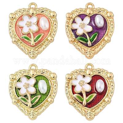 10 шт. Подвески из сплава с эмалью ENAM-FS0003-23-1