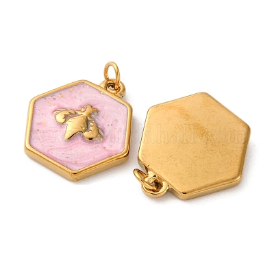 Подвески из нержавеющей стали 304 с эмалью STAS-U061-37G-C03-1