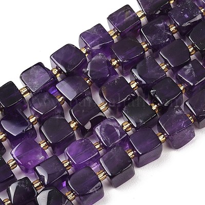 Natürlichen Amethyst Perlen Stränge&nbsp;G-G053-B26-01-1