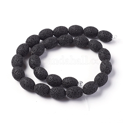 Бусы из натуральной лавы&nbsp;G-F671-03B-11-1