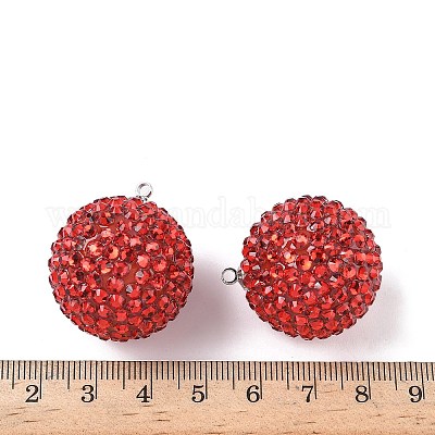 Подвески из акрила со смоляными стразами FIND-Z092-04-1