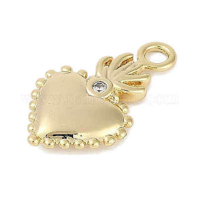Латунные микро проложить кубического циркония подвески KK-I719-42G-1