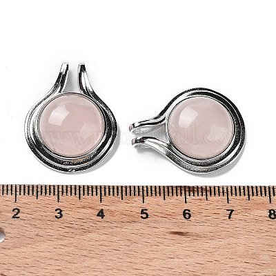 Природного розового кварца подвески G-M405-06P-03-1