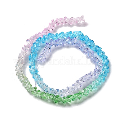 Прозрачные стеклянные бусины&nbsp;GLAA-H023-03E-1