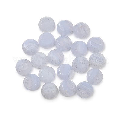 Натуральный голубой агат шнурка кабошоны&nbsp;G-B146-01B-1