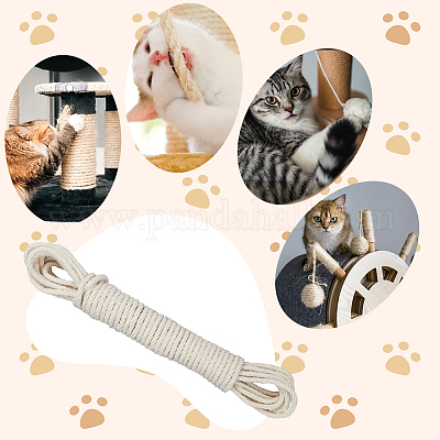 50м круглый витой джутовый шнур&nbsp;OCOR-WH20006-14B-1