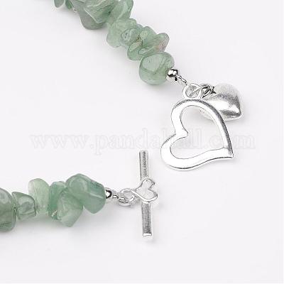 Натуральный чип драгоценных камней бисерные сандалеты AJEW-AN00153-1