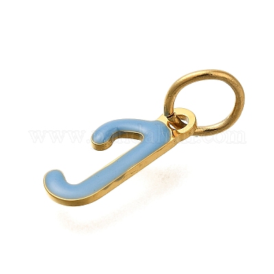 Ионное покрытие(ip) 304 нержавеющая сталь эмаль алфавит подвески STAS-F308-02G-J-1