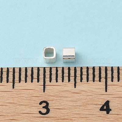 925 серебро бусы трубка&nbsp;STER-P053-07A-S-1