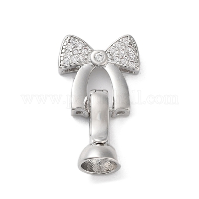 Стеллажное покрытие латунь микро паве кубический цирконий ледоруб щепотка поручни ZIRC-P117-01A-P-1