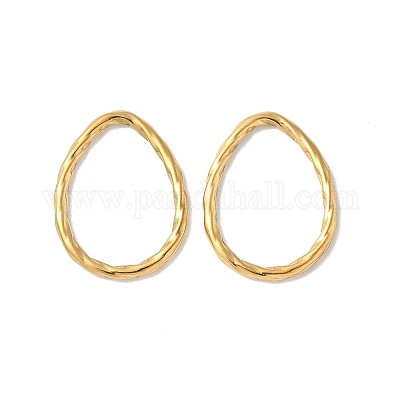 Витые каплевидные соединительные кольца из нержавеющей стали 304 STAS-L300-007G-1