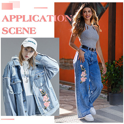 6 шт. полиэстеровые нашивки на одежду&nbsp;DIY-MA0006-88A-1