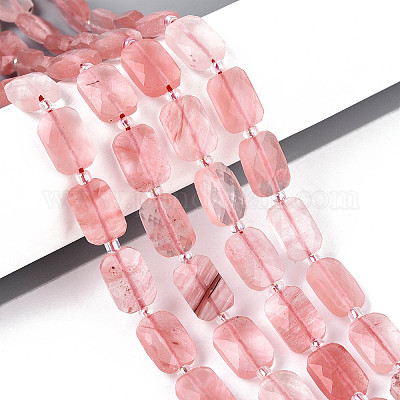 Вишневого кварца стеклянные бусы пряди G-T139-76-1