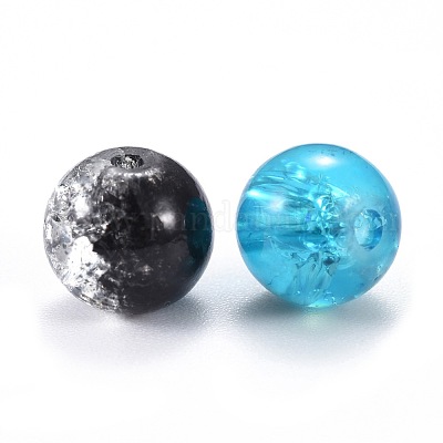 5 цвет спрей окрашены и выпечки окрашены хрустальные стеклянные бусины CCG-X0010-11-8mm-1