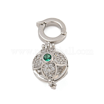 Стойка покрытие латунь микропаве прозрачный кубический цирконий молитвенная коробка подвески KK-F876-22P-1