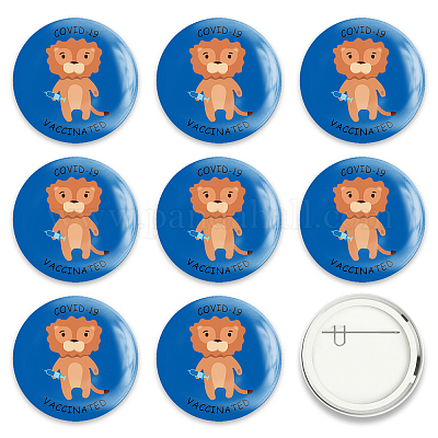 Брошь из белой жести JEWB-WH0012-032-1