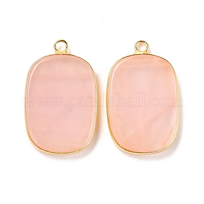 Природного розового кварца подвески G-P460-04A-1