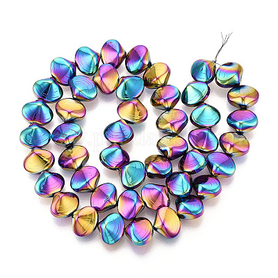 Гальванические нити из синтетических немагнитных гематитовых бусин G-T139-64A-1