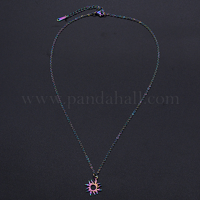 201 подвеска из нержавеющей стали ожерелье NJEW-S105-JN632-1