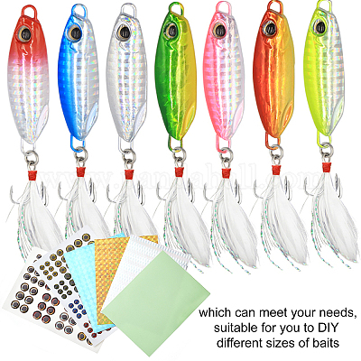 Wholesale FINGERINSPIRE 22 Pcs Fishing Lure Stickers Holographic 5D Fishing  Eyes 10x7cm Fish Tape Fish Flasher Adhesive Stickers Fake Eyes for DIY  Fishing Bait Making Fly Tying Streamers Lures Spoons Crafts 