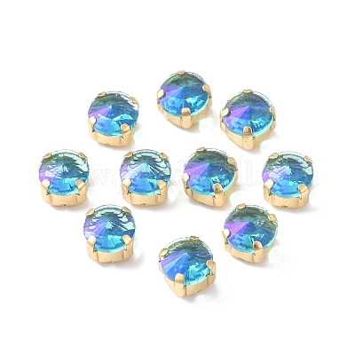 Эффект лунного света плоский круглый шить на стразах RGLA-G018-01B-01-1