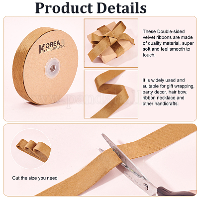 Двухсторонняя бархатная лента SRIB-WH0011-058C-1