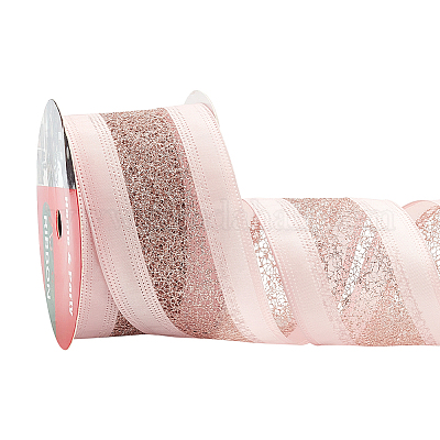 10 ярд полиэфирных атласных лент горячего тиснения SRIB-WH0011-169A-1