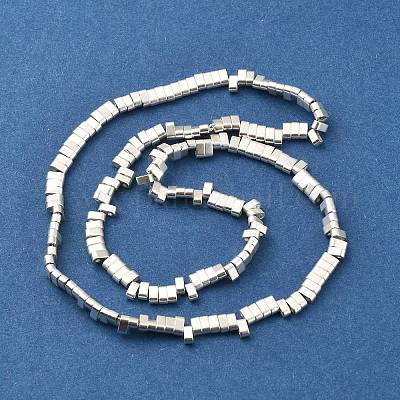 Гальванические немагнитная синтетический гематит бисер пряди G-E495-11B-03-1