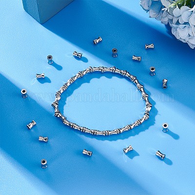 50 шт. бусины из нержавеющей стали марки 303 STAS-UN0055-78-1