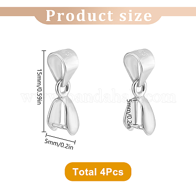 4 шт. 925 серебряных кулона для подвески STER-GO0001-37-1