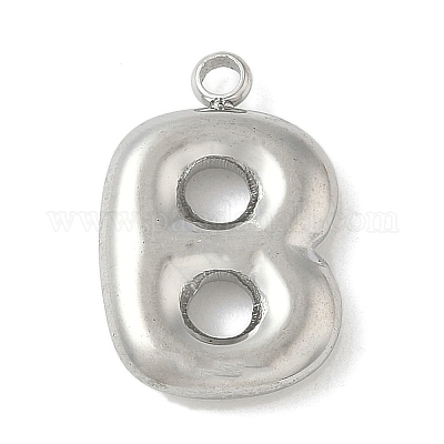 Подвески с инициалами из нержавеющей стали 304 STAS-S186-12B-P-1