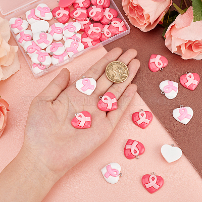 40шт 2 цвета подвески из смолы RESI-PH0001-67-1