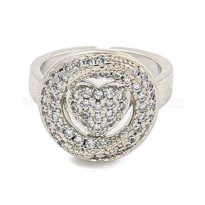 Запонки из латуни с покрытием из настоящей платины и прозрачным цирконием с микропаве RJEW-L113-018P-04-1