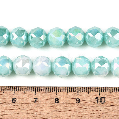 Антикоррозийные гальванические стеклянные бусины GLAA-N010-10mm-10-1