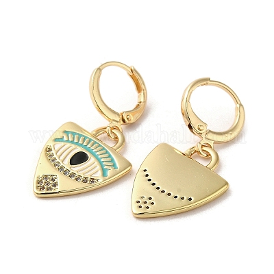 Серьги с подвесками из латуни EJEW-Q797-24G-02-1