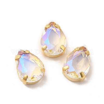 Эффект лунного света слеза пришить на горный хрусталь GLAA-P055-03B-G06-1