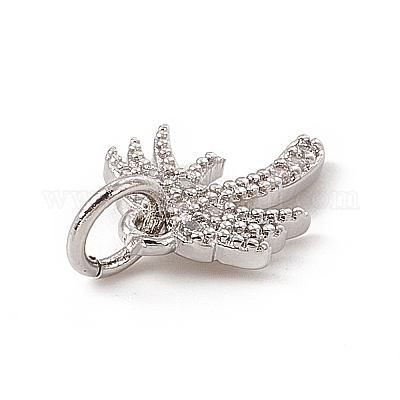 Латунные микро проложить кубического циркония подвески ZIRC-F132-41P-1