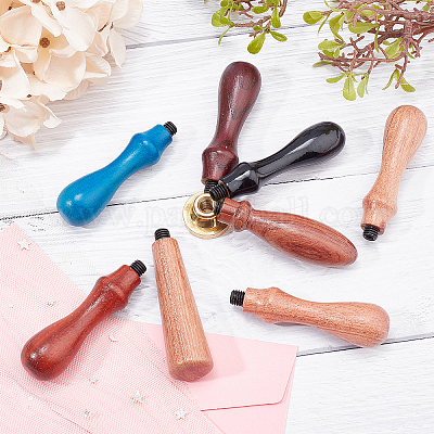 8шт. 8 стиля деревянной ручки AJEW-CP0004-49-1